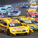 Several Chevrolet Vectras and Peugeot 407s. Battling for first, Ricardo Zonta and R. Maurício.